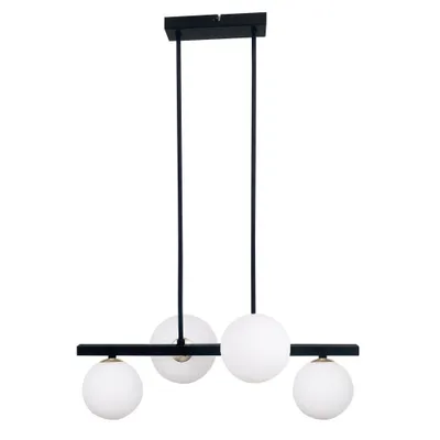 Obrázok produktu pre Candellux Čierny závesný luster Kama pre žiarovku 4x G9 34-01214