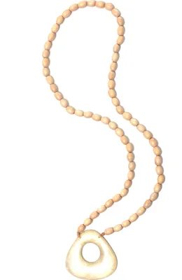 Produktbild von Lange Kette Rose mit Muschelanhänger von collezione alessandro