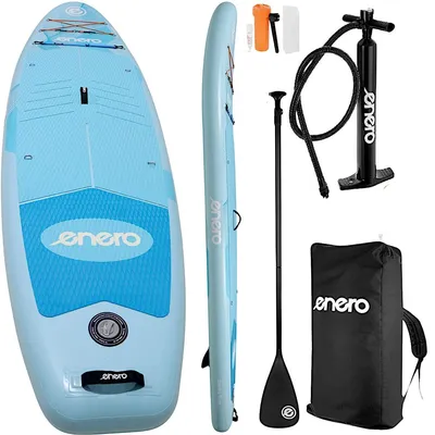 Produktbild von SUP Board aufblasbar ENERO 320 x 81 cm – Stand Up Paddle Komplettset