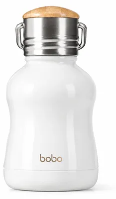 Mini Thermosflasche Edelstahl 180 g Weiß auslaufsicher BPA-frei