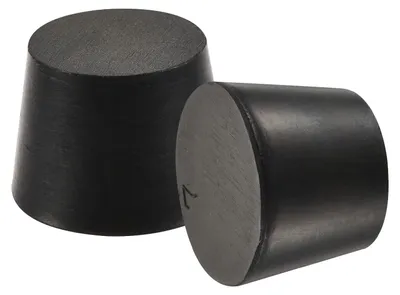 Konische Gummistopfen 5–37 mm, 5 Stück, schwarz