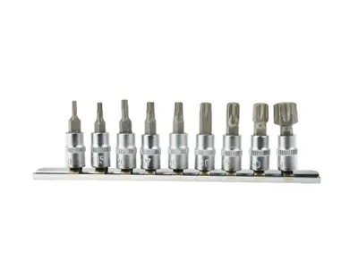 Produktbild von Sada bitů TORX, 9ks, 1/4", T10-T60