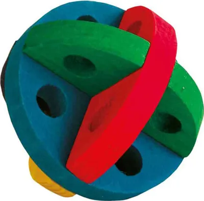 Produktbild von Trixie Spiel- und Snackball aus Holz - 7,5 cm