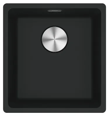 Produktbild von Franke Maris Unterbauspüle Fragranitbecken MRG 110-37 Black Matt Handbedienung  ab 45 cm 125.0683.139 - inkl.