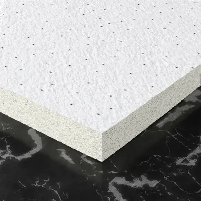 Produktbild von 10er-Set CALGARY | Mineralfaserplatte | 62x62cm | Weiß | Rasterdeckenplatten | Feinkörniger Putz | Raster Decken Platten Akustik