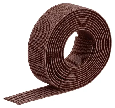 Elastisches Köperband 2,5 cm x 4 m, braun, schweres Webband