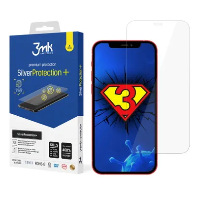 Produktbild von 3mk Display Antimikrobielle Schutzfolie SilverProtection+ für Apple iPhone 12/12 Pro 0,21mm Self-Heal