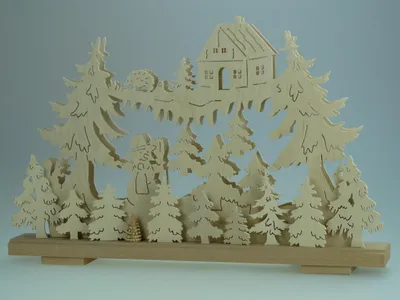 Produktbild von Original Erzgebirgischer Marken Schwibbogen Lichterbogen 50 x 31 cm S50-B_34