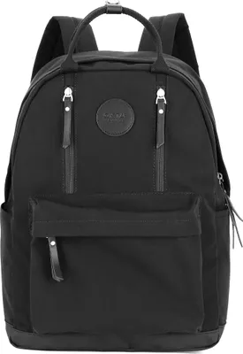 Produktbild von Himawari | Wasserdichter College-Rucksack, mit Außentasche, Schwarz, 28x40x15 cm