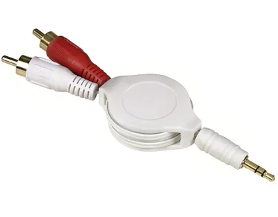 Produktbild von Roll-Up-Kabel 3,5mm Klinke - 2x Cinch max. 1,35m