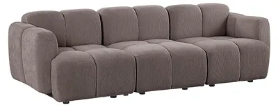 Produktbild von Modulares 3-Sitzer-Sofa aus strukturiertem Taupe-Stoff CARLIVI