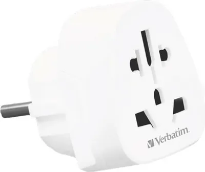 Produktbild von Verbatim WTEU-02, Typ F, Universal, Gerade, Gerade, Typ A, Typ B, Typ C (Euro-Stecker), Typ G (VK), Typ I (AU), Typ J (CH), Typ L (IT), Typ N (BR), Typ E (FR), Typ F