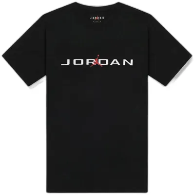 Produktbild von Schwarzes Kinder T-Shirt mit Logo-Print, Rundhals, Kurzarm