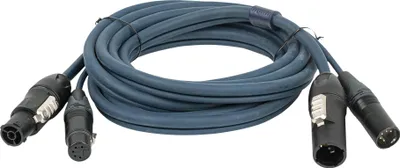 Image de DAP FP-14 Hybrid Cable - powerCON TRUE1 & 5-pin XLR - DMX / Power DMX & Strom - 15 m