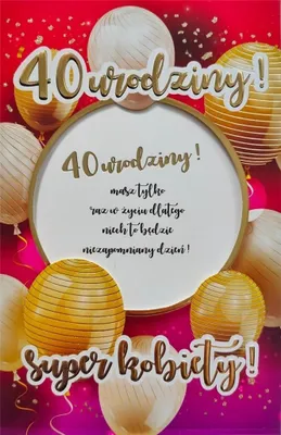 Obrázok produktu pre Karta k 40. narodeninám 6K – 024 – YEKU