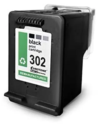 Eurotone 2x Tintenpatrone kompatibel mit HP NO302XL Schwarz – Produktansicht 1