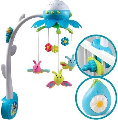 Image de Mobile musical Smoby Cotoons avec projecteur de plafond, bleu 211407