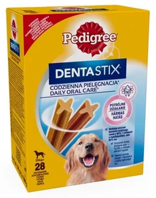 Produktbild von Pedigree Snacks DentaStix Multipack für grosse Hunde, 28 St.