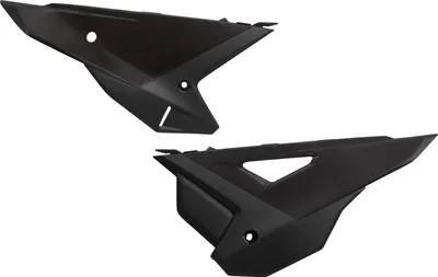 Immagine prodotto di Carene laterali UFO PLAST, set da 2 pezzi per Honda CRF R X RX 250 / 450 cc, anni di produzione 2021 - 2024, colore: nero