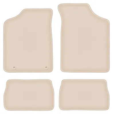 Produktbild von DURBAN Beige Velours-Fußmatten-Set für Peugeot 106 Schrägheck (1991-2003)