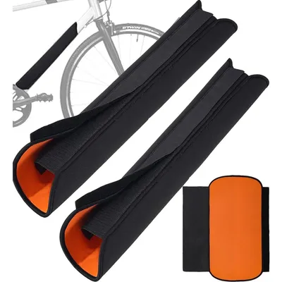 Produktbild von 2x E-Bike Akku Schutzhülle - Wasserdicht, Kälteschutz & Staubschutz - Akku Abdeckung Zubehör - Orange