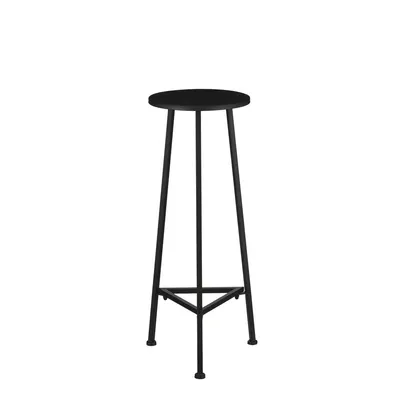 Produktbild von Mica Decorations Adine Pflanzentisch - H80 x Ø30 cm - Metall - Schwarz