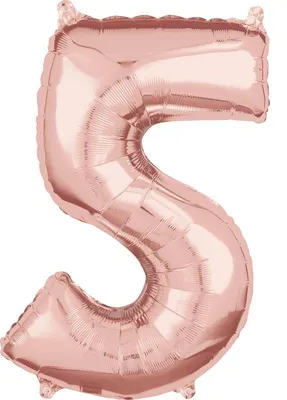 Produktbild von Amscan 3621601, Spielzeugballon, Folie, Gold, Anzahl, 58 cm, 5 Stück(e)