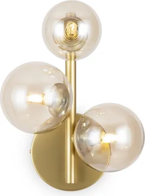 Obrázek produktu pro Nástěnná lampa Maytoni Dallas, skleněné kopule, 3xG9, mosaz/zlato, 28 W, IP20