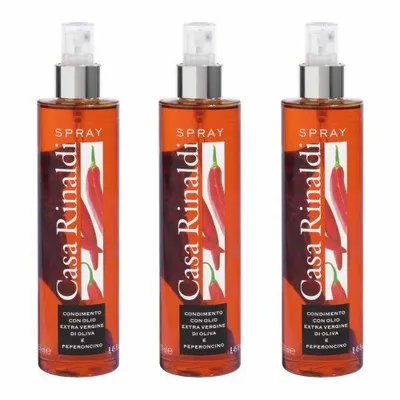 Zdjęcie produktu dla Casa Rinaldi Olivenöl Extra Virgin mit Peppers Spray 250ml 3er Pack