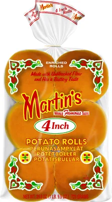 Produktbild von Martin's Famous Potato Rolls 12 Pack (4 inch) Burger Buns