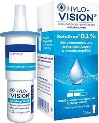 Produktbild von HYLO-VISION SafeDrop 0,1% Augentropfen 10ml PZN 05730217