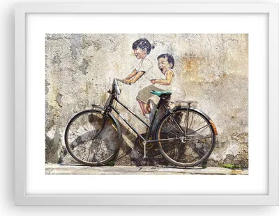 Produktbild von Gerahmtes Poster - Weißer Rahmen - Graffiti modern - 40x30 cm - Wand Bild - Wanddeko - Wandbilder - Kunstposter - Wandposter - Bilderrahmen - Bilder - Kunstdruck - Wandbild - P2WAA40x30-3617