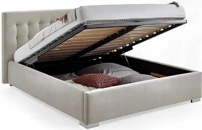 Produktbild von Doppelbett Bett Schlafzimmer 180сm Matratze Grau Chesterfield Stil Hochwertig
