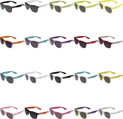 Immagine prodotto di MSTRDS Sonnenbrille Nerd-Brille Retro Hornbrille Groove Shades GStwo 10225, colore:arancione, taglia:unica