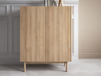 Produktbild von GrainGold Kommode Braha - Kommode mit Türen - Sideboard, TV-Kommode - Kommode Eichefarbe