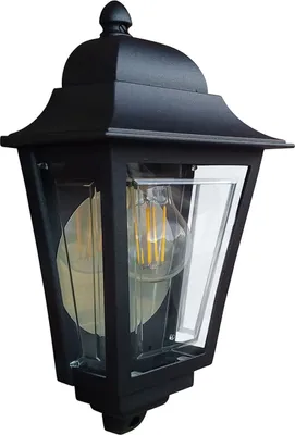 Produktbild von Außenleuchte Wand Aluminium IP44 Schwarz E27 Rustikal Außenlampe