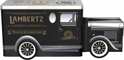 Immagine prodotto di Miscela di pan di zenzero Lambertz 750 g nella lattina vintage "Camioncino di pan di zenzero"
