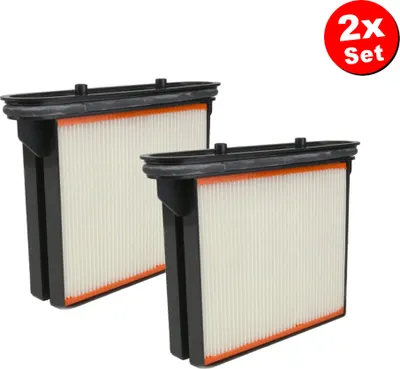 Produktbild von 2x Polyester-Faltenfilter Filter-Kartusche für Starmix iPulse L-1635 Top / Basic, ISP M-1635 SAFE / SAFE PLUS, ISP ISC 1425 1435 1635 1625