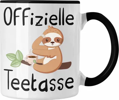 Produktbild von Trendation - Offizielle Teetasse Geschenk Teetrinker Geschenkidee Tee-Tasse (Schwarz)
