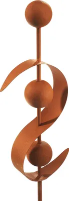 Produktbild von Kobolo dekoracyjna wtyczka ogrodowa RUSTY WAVE w kolorze rdzy - kij wspinaczkowy natura łóżko ogrodzenie krata dekoracja domu brązowy - ogród taras strefa wejściowa