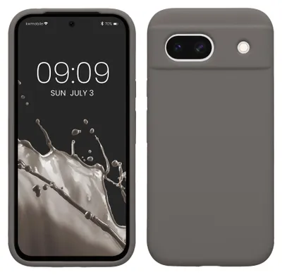 Produktbild von kwmobile Handyhülle für Google Pixel 8a Hülle, für Pixel 8a Case - Hülle Silikon - kabelloses Laden - Stone Dust