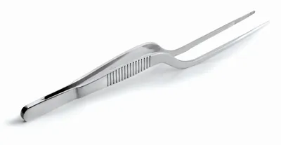 Produktbild von Kochpinzette 16 cm gebogen Edelstahl Sushi Sashimi