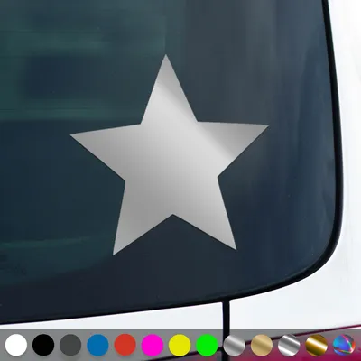 Produktbild von PantherPixel Stern Aufkleber Sternenstaub Sternenhimmel Sternchen Sticker Auto Geschenkidee Farbe Silber