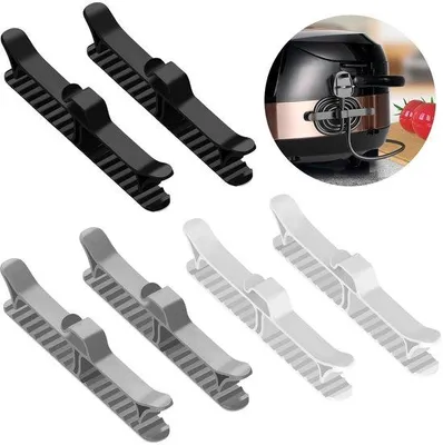 Produktbild von Famanu Kabelorganizer 6 Stück - Selbstklebende Kabelclips für Küchengeräte
