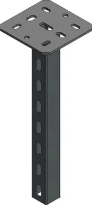 Obrázek produktu pro Závěsný hák Vergokan 1-násobný, profil 41.41, L=1000, 1800 daN, 480 Nm, elektrolyticky pozinkovaný, 1 ks.