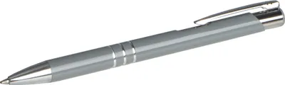 Produktbild von 50 Kugelschreiber aus Metall / Farbe: grau