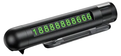 Produktbild von INF 3-in-1 Auto-Parkschild mit Wolframstahl-Glasbrecher, Gurtschneider und 360° versteckter Drehanzeige Schwarz