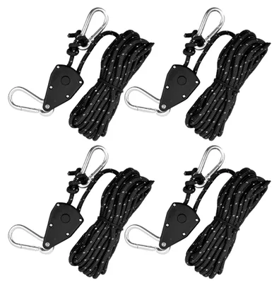 Immagine prodotto di 4 cordini riflettenti per tende, con regolatore in alluminio
