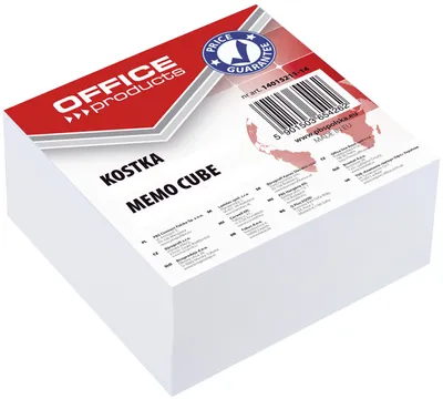 Produktbild von OFFICE products -   memokubus, gelijmd, 8,5 x 8,5 x 4 cm, wit