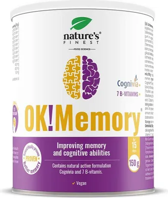 Nature's Finest OK! Memory kognitive fähigkeit, fokus, vegan, vitamin, #WeAreNature